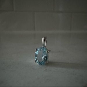 Silver Aquamarine Pendant